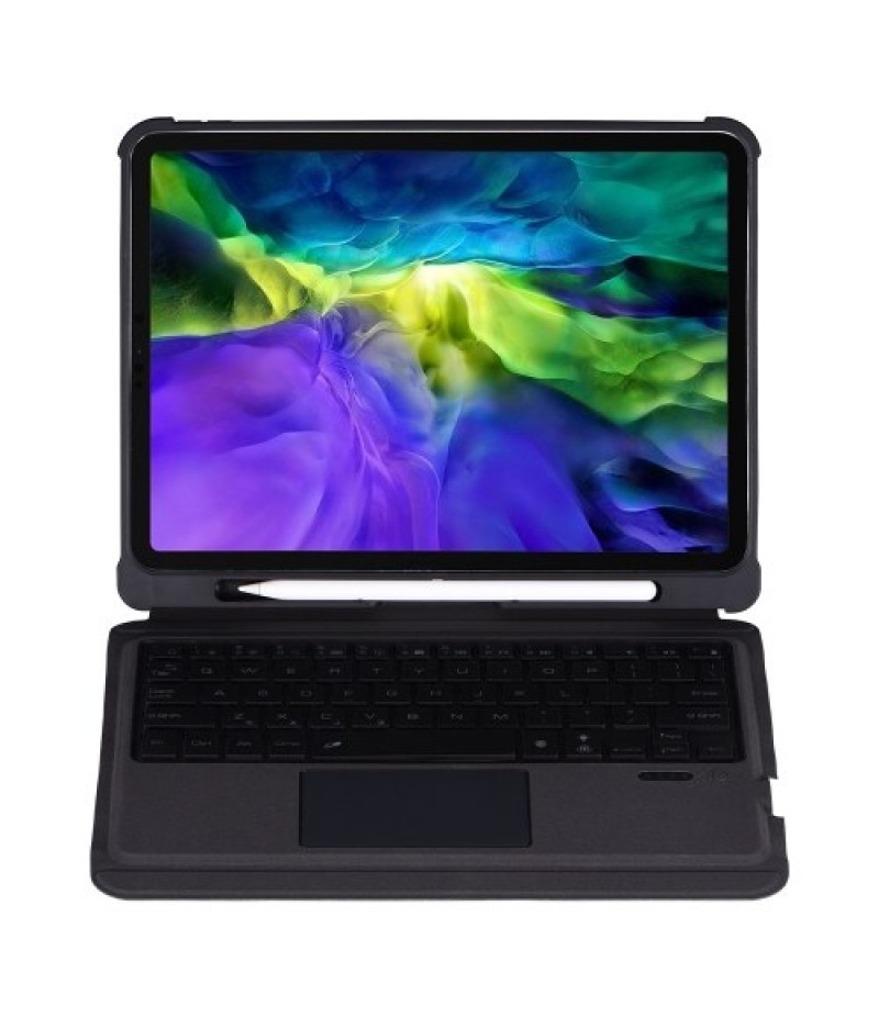 T207 Keyboard Protective Case with Detachable BT Keyboard Touchpad Compatible with iPad Pro 11(2018/2020/2021)/iPad Air4 10.9(20