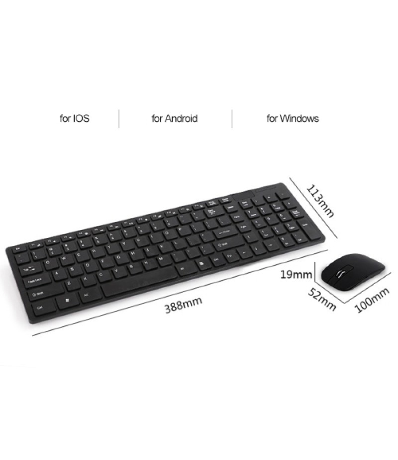 HK-06 2.4G Wireless Keyboard and Mouse Combo