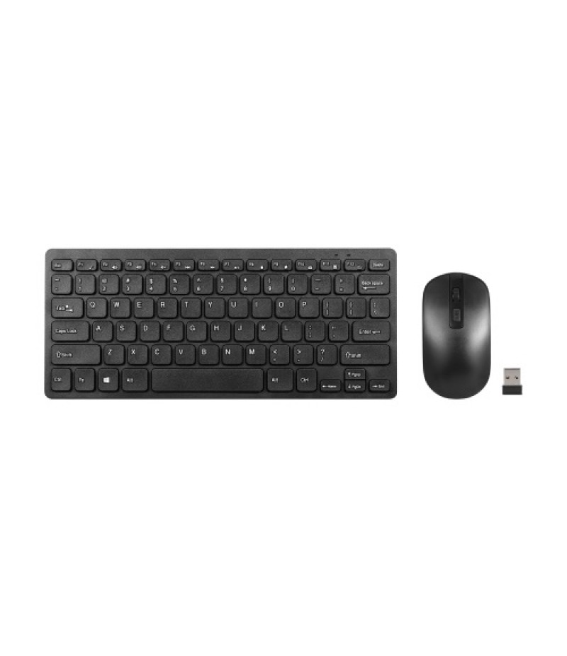 KM901 Keyboard Mouse Combo 2.4G Wireless 78 Key Mini Keyboard and Mouse Set Portable Office Combo