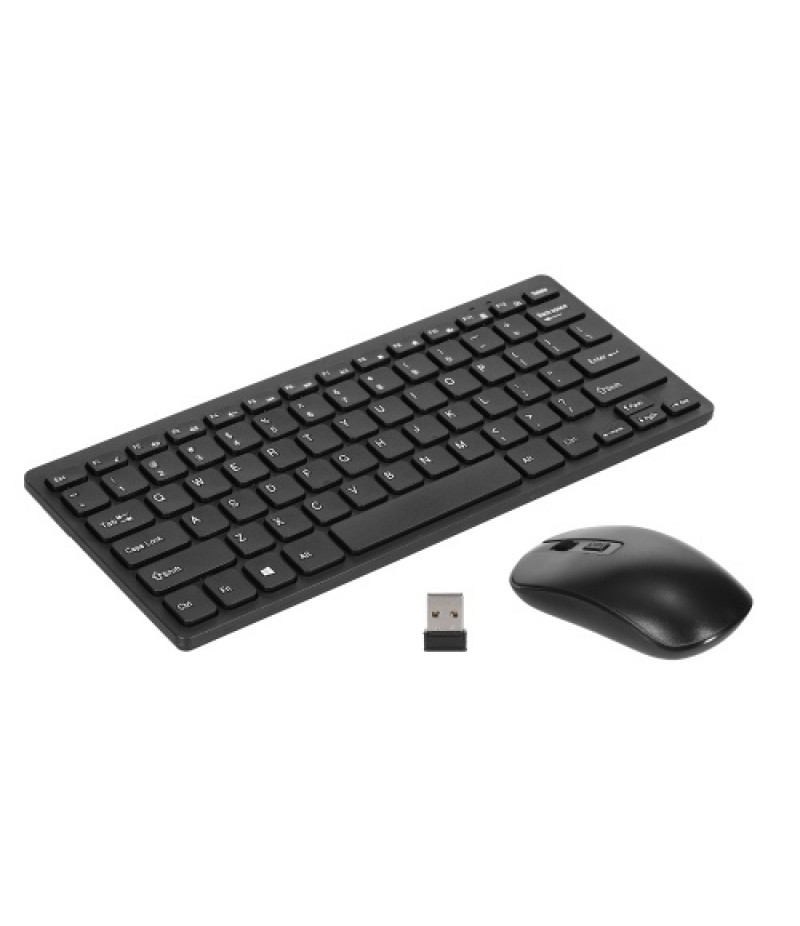 KM901 Keyboard Mouse Combo 2.4G Wireless 78 Key Mini Keyboard and Mouse Set Portable Office Combo