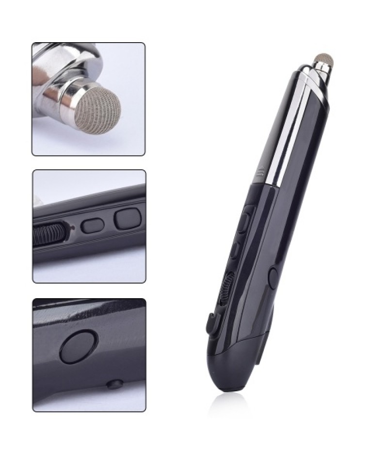 PR-08 2.4Ghz Wireless Optical Touch-pen Mouse 800/1200/1600DPI Wireless Mouse Pen with Web Browsing Laser-Presenter Handwriting 