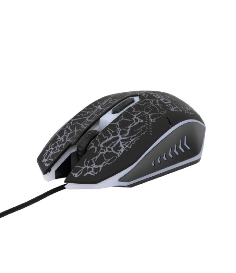 USB Wired Gaming Keyboard and Mouse Combo Waterproof Rainbow Backlit 2000DPI for Home Office