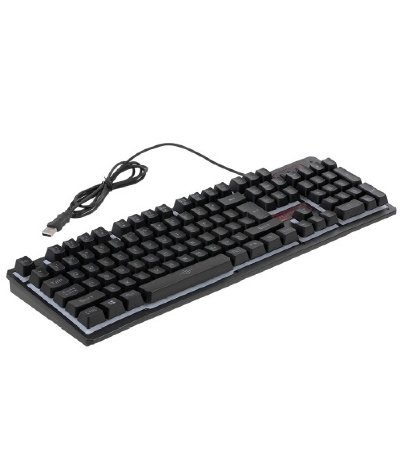 USB Wired Gaming Keyboard and Mouse Combo Waterproof Rainbow Backlit 2000DPI for Home Office