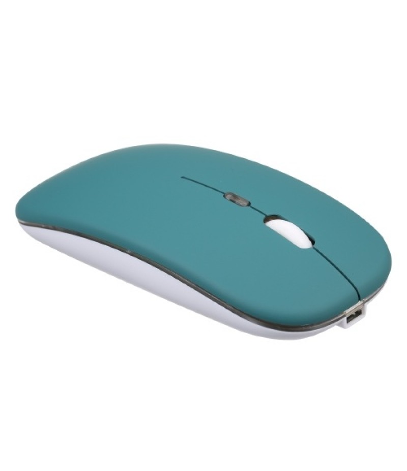 2.4G+BT3.0 Wireless Dual-mode Mouse Mute Office Mouse 3-gear Adjustable DPI Built-in Rechargeable Lithium Battery Light Pink