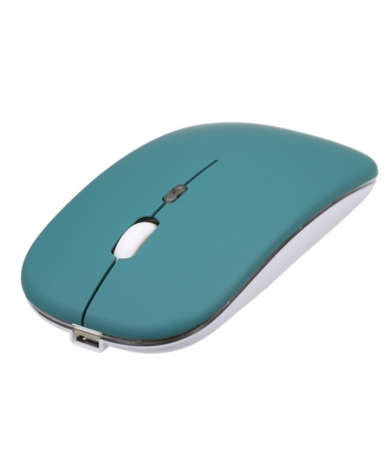 2.4G+BT3.0 Wireless Dual-mode Mouse Mute Office Mouse 3-gear Adjustable DPI Built-in Rechargeable Lithium Battery Light Pink