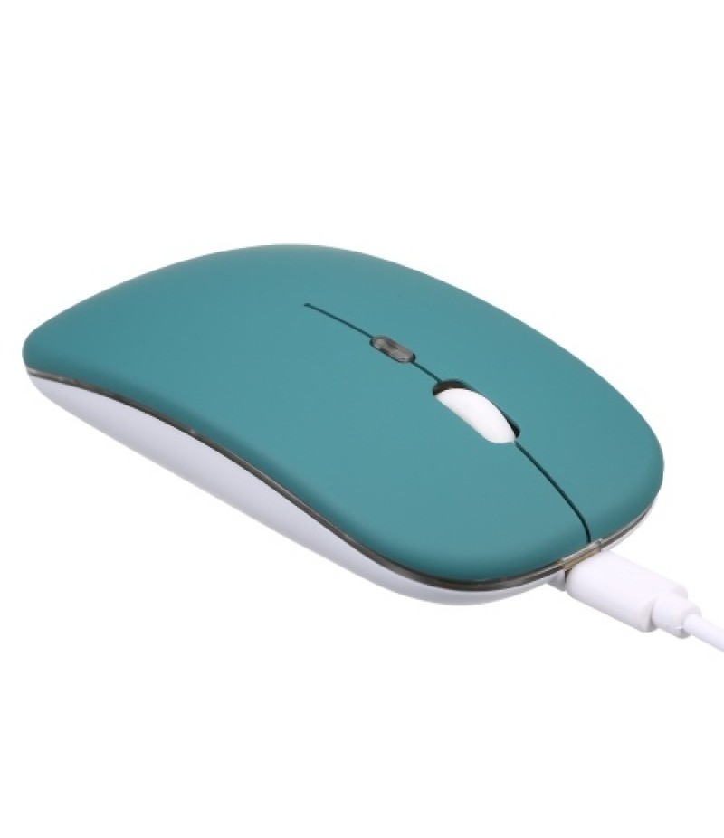 2.4G+BT3.0 Wireless Dual-mode Mouse Mute Office Mouse 3-gear Adjustable DPI Built-in Rechargeable Lithium Battery Light Pink