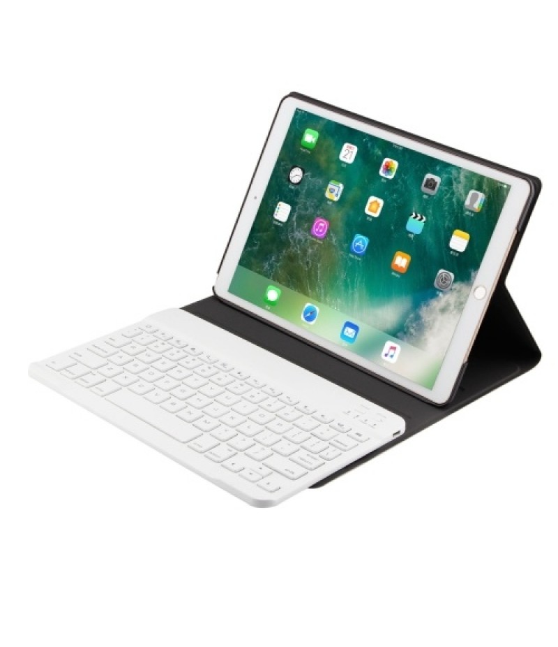 BT3.0 Wireless Keyboard Case iPad Protective Case Portable Keyboard for iPad Pro 10.5/iPad Air3 10.5/iPad 10.2(2019) (Blue-White