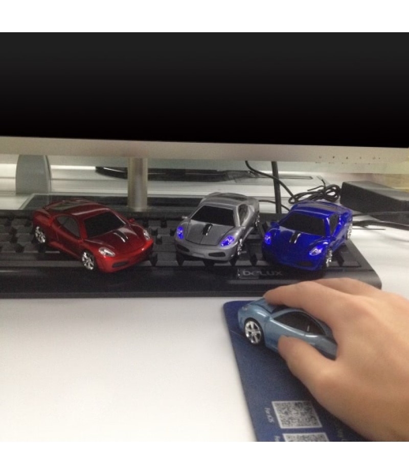 2.4GHz Wireless Racing Car Shaped Optical USB Mouse/Mice 3D 3 Buttons 1000 DPI/CPI for PC Laptop Desktop