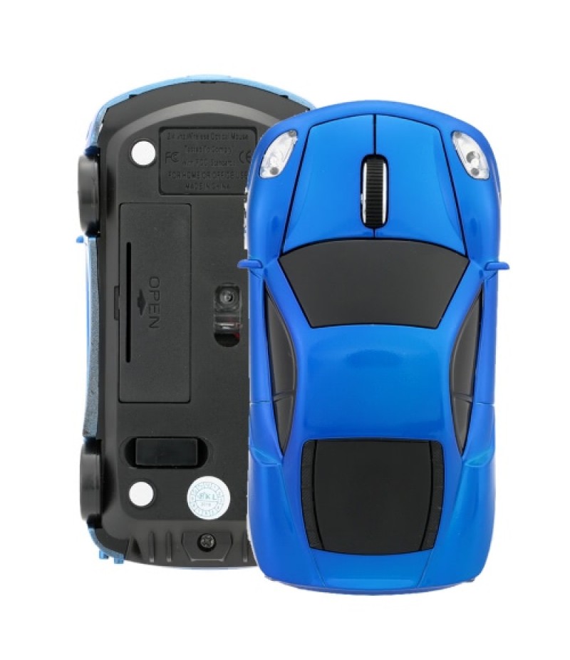 2.4GHz Wireless Racing Car Shaped Optical USB Mouse/Mice 3D 3 Buttons 1000 DPI/CPI for PC Laptop Desktop