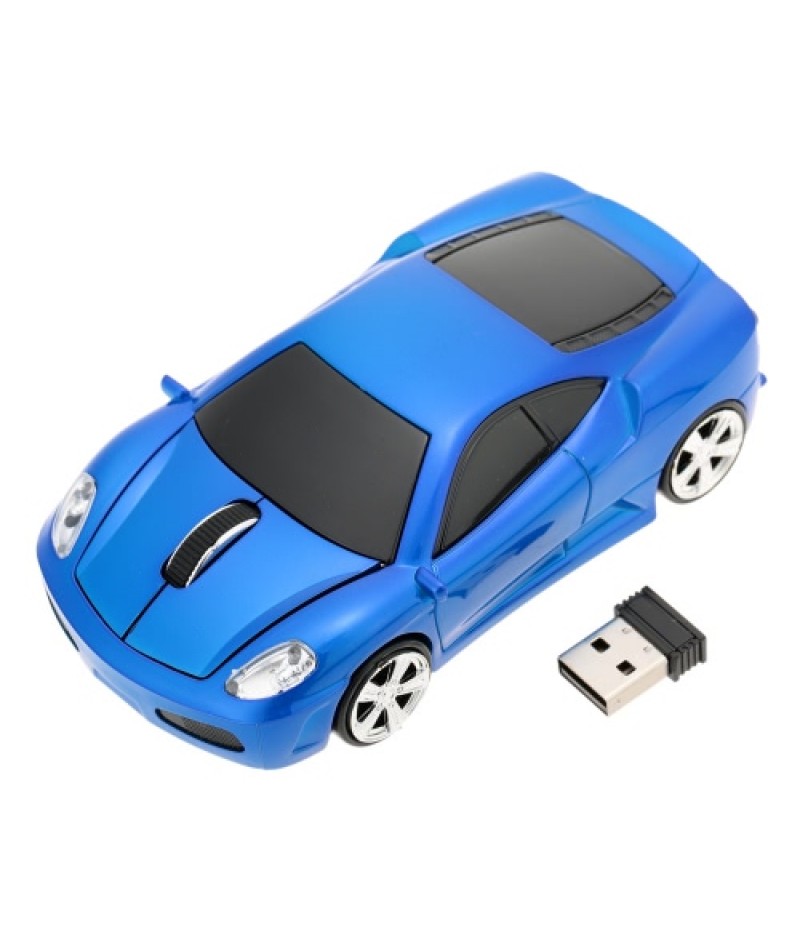 2.4GHz Wireless Racing Car Shaped Optical USB Mouse/Mice 3D 3 Buttons 1000 DPI/CPI for PC Laptop Desktop