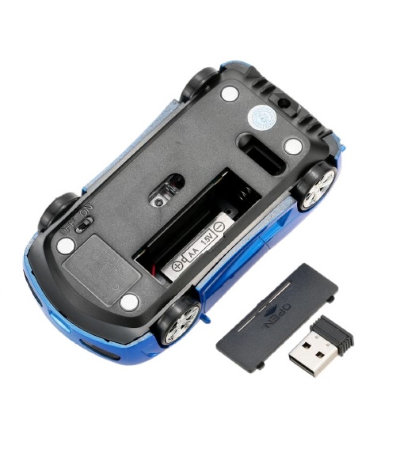 2.4GHz Wireless Racing Car Shaped Optical USB Mouse/Mice 3D 3 Buttons 1000 DPI/CPI for PC Laptop Desktop