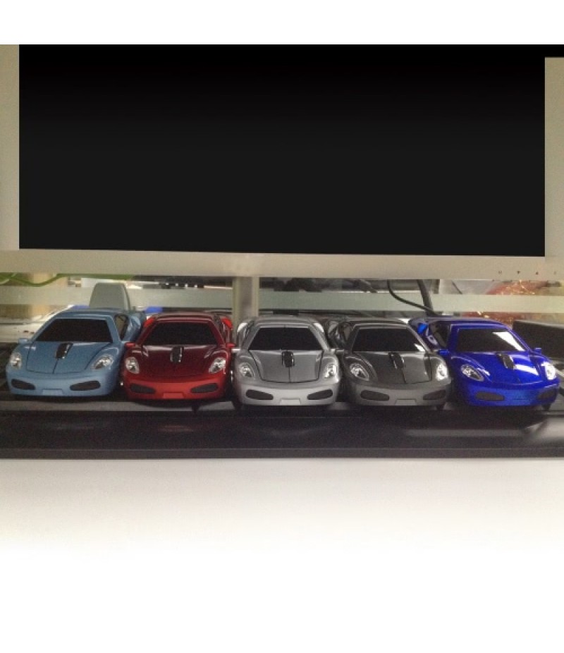 2.4GHz Wireless Racing Car Shaped Optical USB Mouse/Mice 3D 3 Buttons 1000 DPI/CPI for PC Laptop Desktop