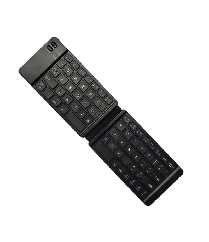 Folding Pocket-size BT Keyboard Scissor Switch Keyboard Compatible with iOS/Android/Windows Laptops Tablets Cellphones Black