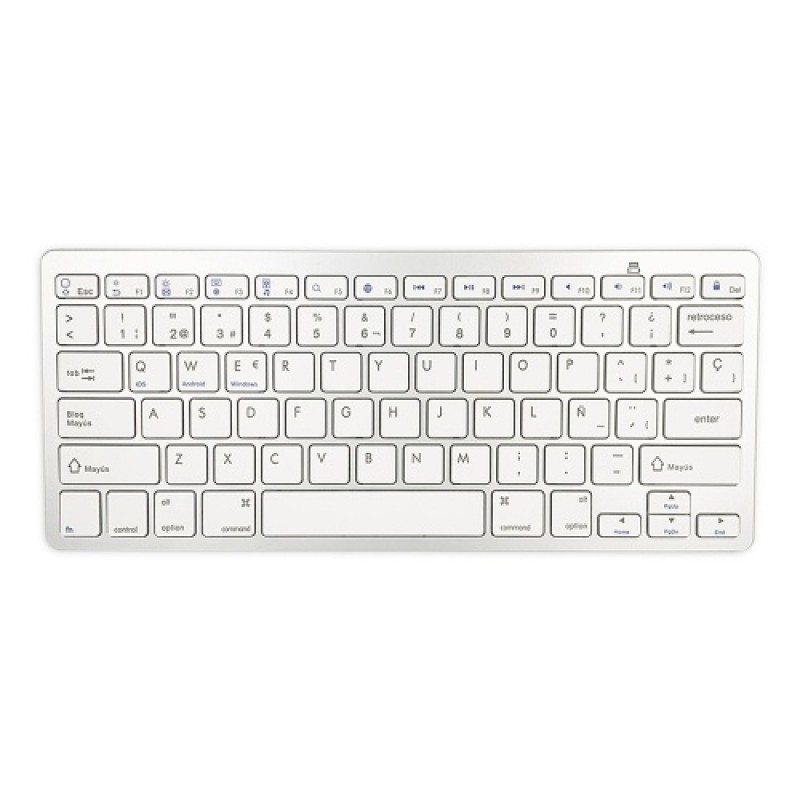 78 Keys Spanish Wireless BT Keyboard BT 3.0  Ultra- Keyboard Support Windows/iOS/Android for Laptop Tablet Phone