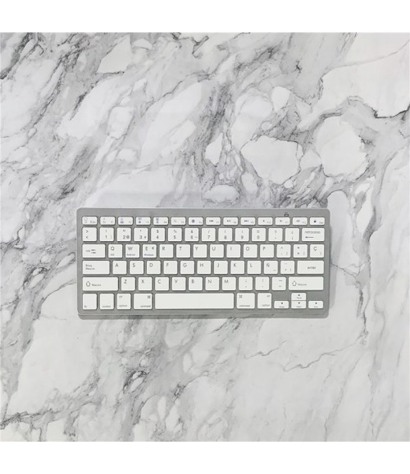 78 Keys Spanish Wireless BT Keyboard BT 3.0 Portable Ultra-slim Keyboard Support Windows/iOS/Android for Laptop Tablet Phone