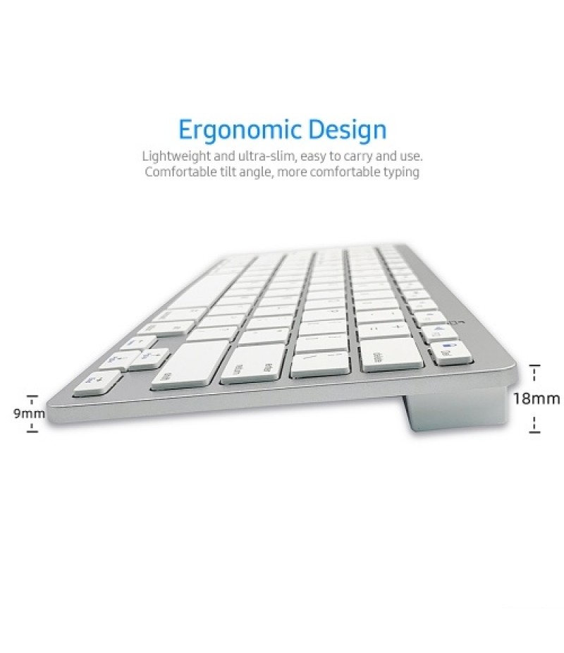78 Keys Spanish Wireless BT Keyboard BT 3.0 Portable Ultra-slim Keyboard Support Windows/iOS/Android for Laptop Tablet Phone