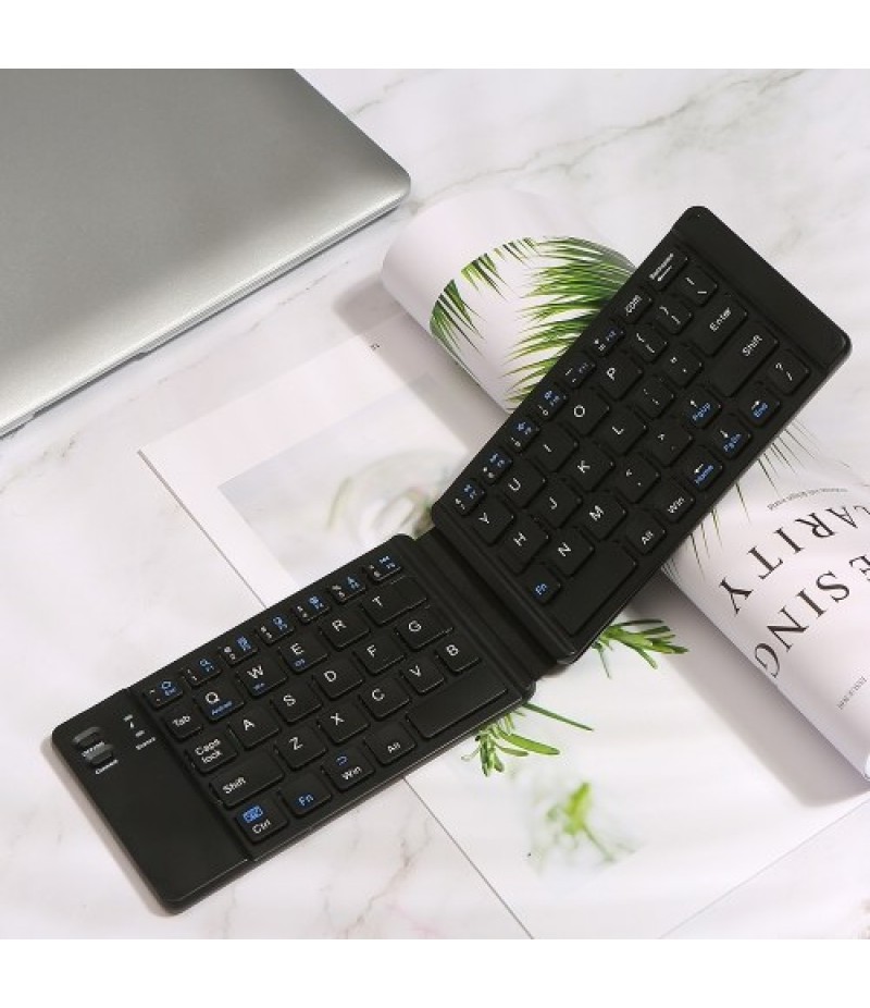 Convenient Folding BT Keyboard Compatibility Intelligent Matching Simple &amp; Compact Long-lasting Battery Life