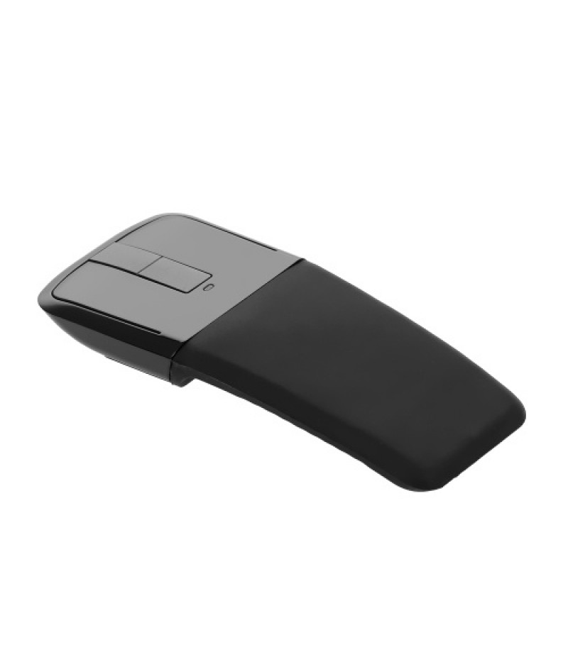 2.4G Wireless Mouse with USB Arc Mouse with Touch Function Folding Optical Mice with USB Receiver Bending Mouse for PC Laptop(Bl