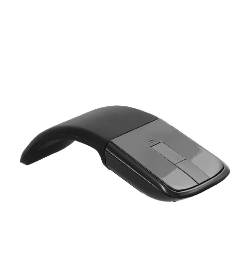 2.4G Wireless Mouse with USB Arc Mouse with Touch Function Folding Optical Mice with USB Receiver Bending Mouse for PC Laptop(Bl