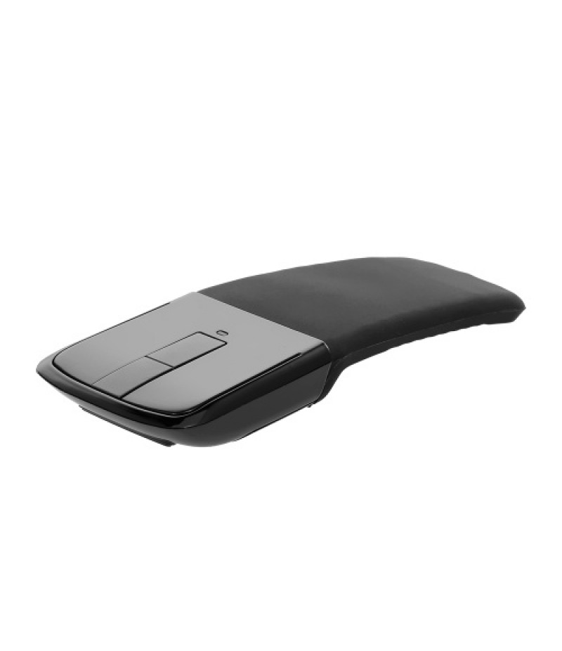 2.4G Wireless Mouse with USB Arc Mouse with Touch Function Folding Optical Mice with USB Receiver Bending Mouse for PC Laptop(Bl