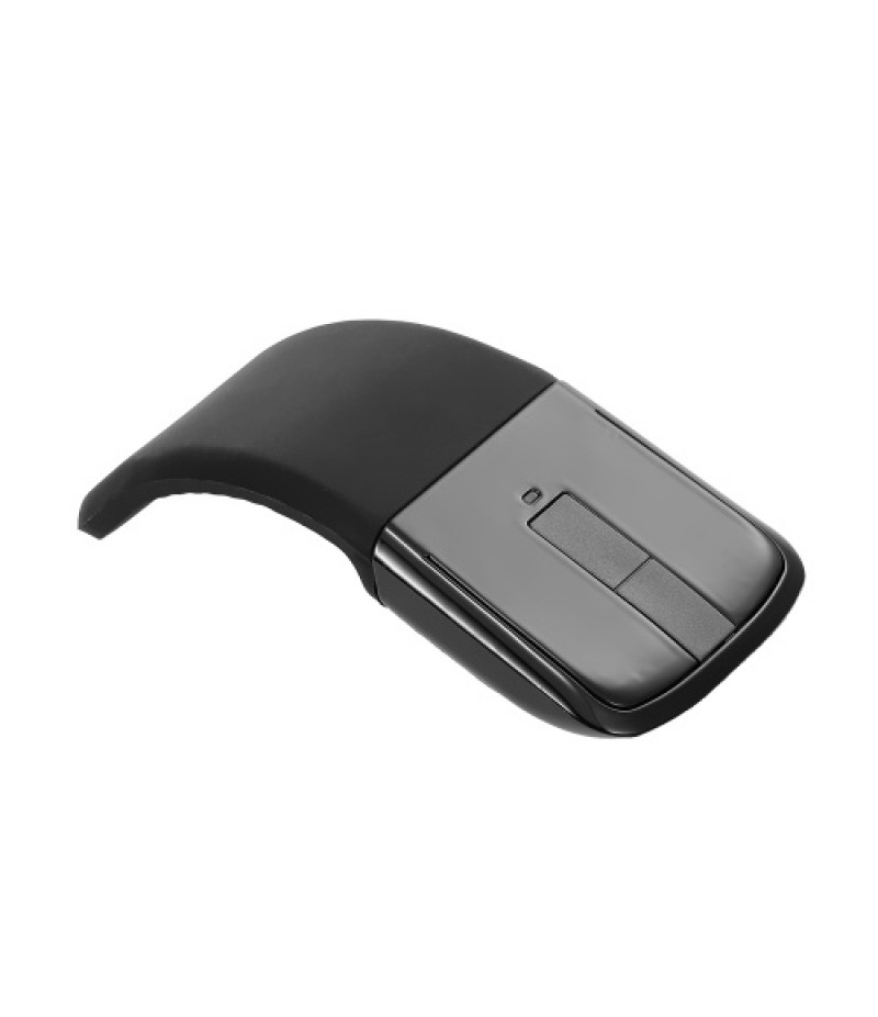 2.4G Wireless Mouse with USB Arc Mouse with Touch Function Folding Optical Mice with USB Receiver Bending Mouse for PC Laptop(Bl