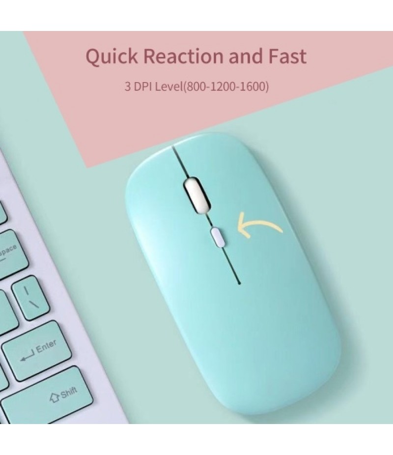 Tablet Wireless Keyboard and Mouse Combo Ultra-slim Design Rechargeable Battery for Smartphone Tablet Compatible with iPhone iPad