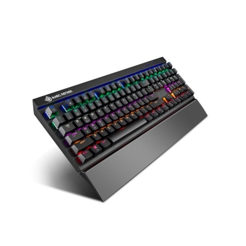 Magic Refiner MK15 Gaming Mechanical Keyboard 108 Keys N Key Rollover Wired Keyboard Floating Keycaps 14 Light Effects Blue Swit
