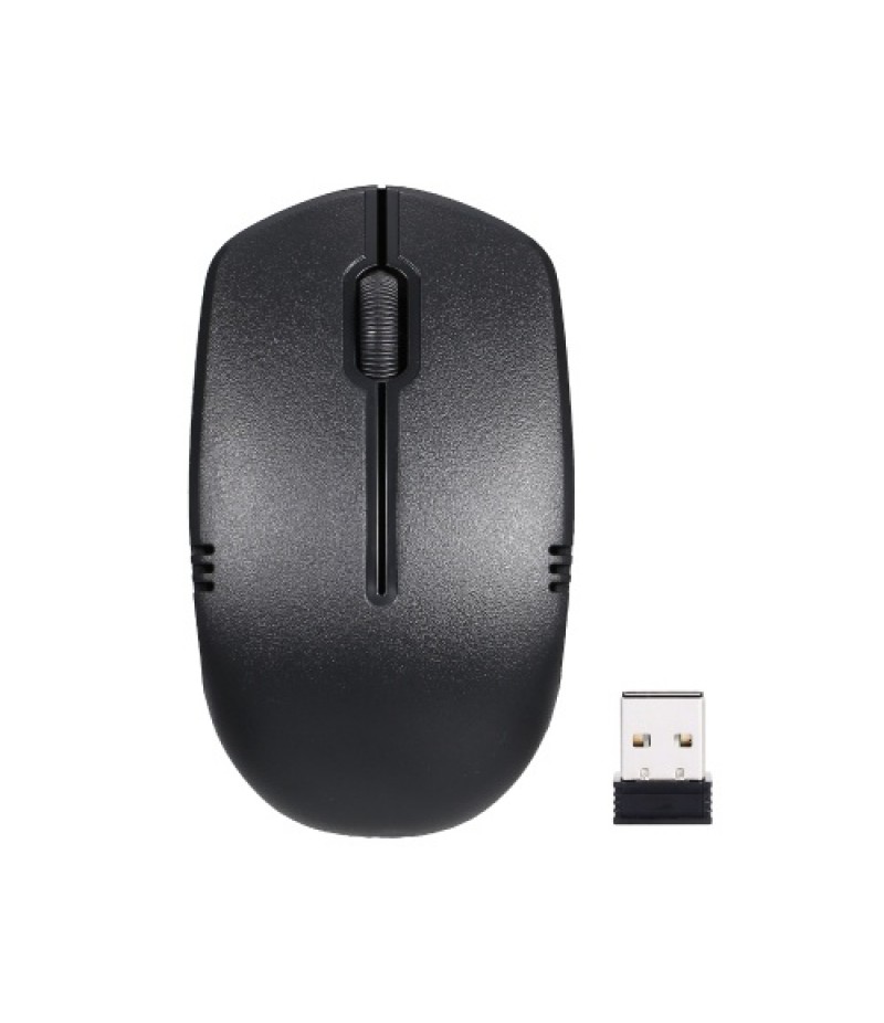 2.4G Wireless Keyboard and Optical Mouse Combo Wireless Silent Keyboard 2.4G Optical Mouse for Home Office Use Black