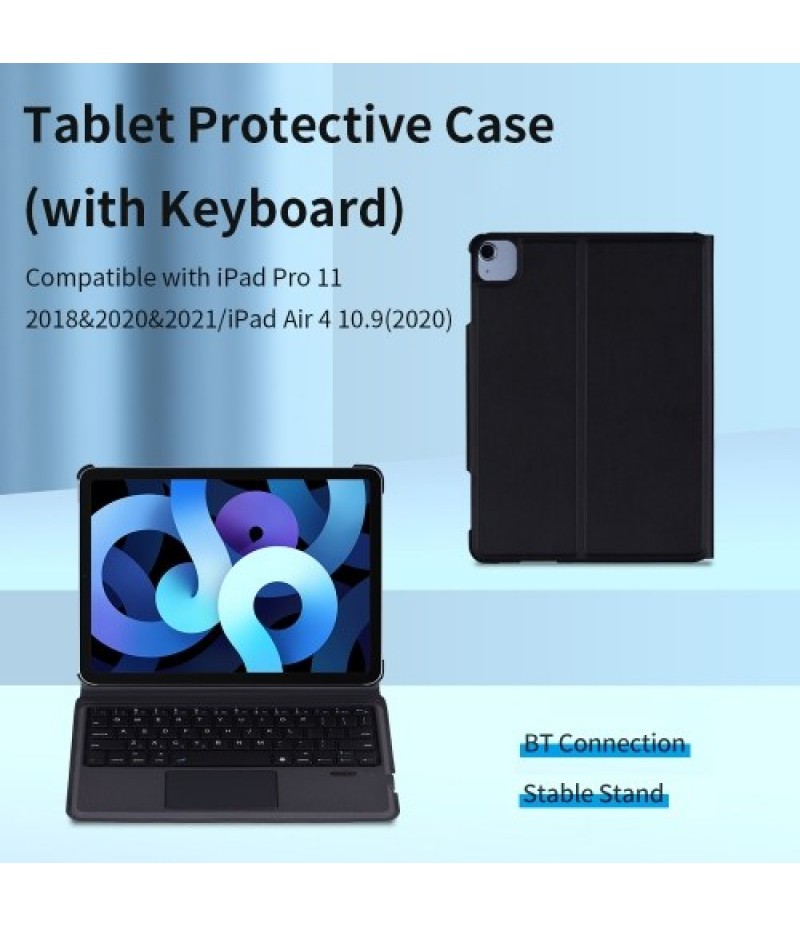 Tablet Protective Case with Wireless BT Keyboard Compatible with iPad Pro 11 2018&amp;2020&amp;2021/iPad Air 4 10.9(2020)
