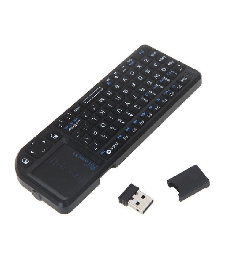 Rii mini X1 Handheld 2.4G Wireless Air Mouse Touchpad gaming keyboard for Phone Android TV Box PC Notebook