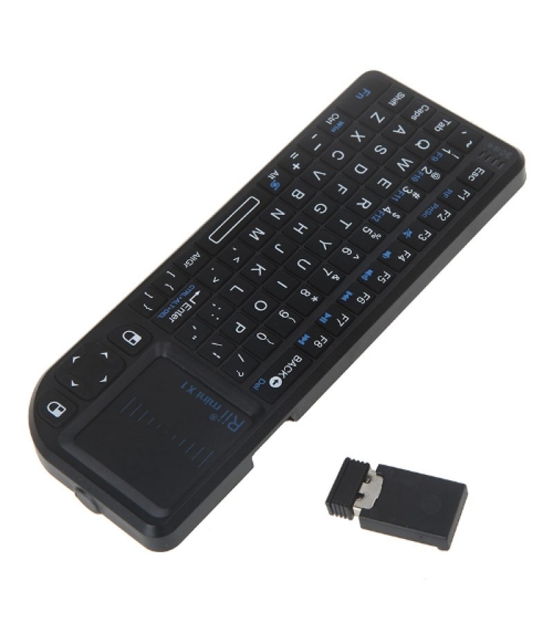 Rii mini X1 Handheld 2.4G Wireless Air Mouse Touchpad gaming keyboard for Phone Android TV Box PC Notebook