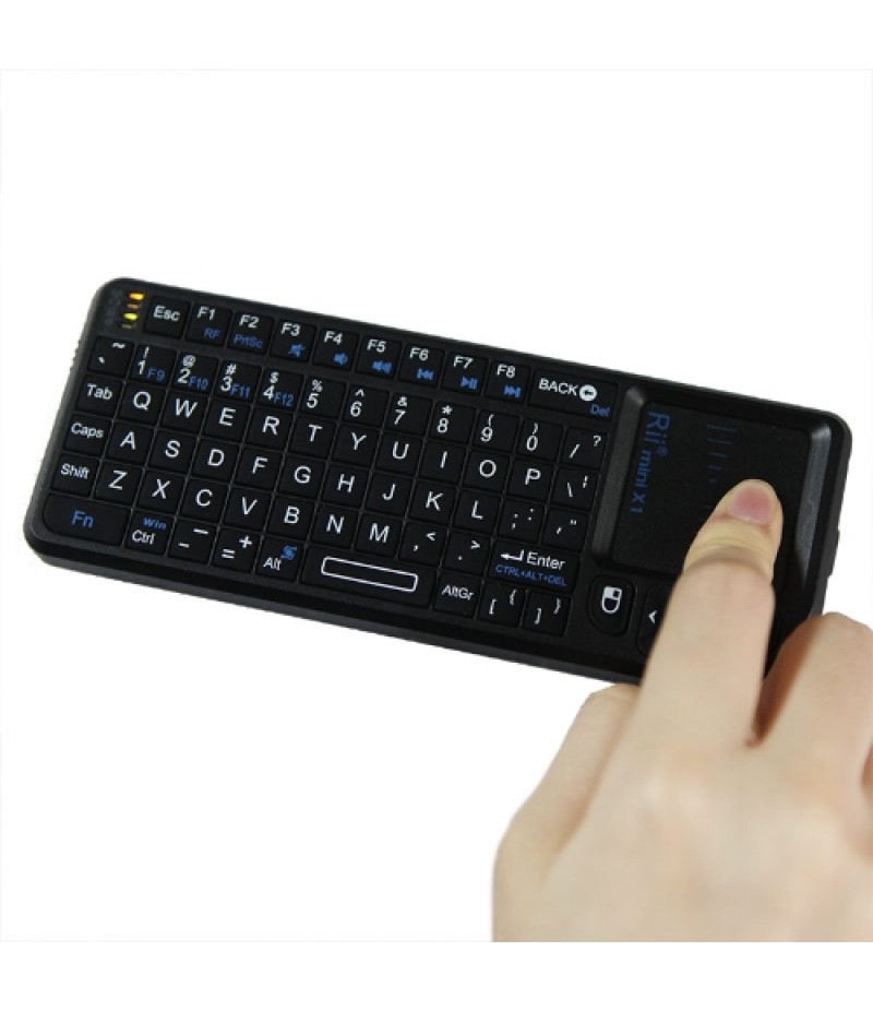 Rii mini X1 Handheld 2.4G Wireless Air Mouse Touchpad gaming keyboard for Phone Android TV Box PC Notebook