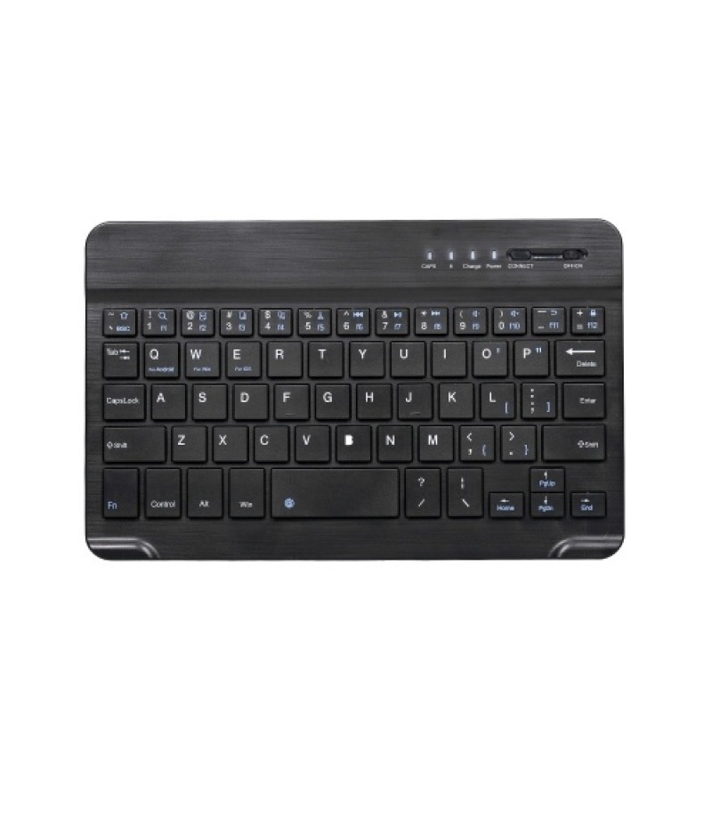 7-inch Wireless BT 3.0 Keyboard Mini Ultra-slim BT Keyboard for Tablet Smartphone Support iOS Windows Android Systems Black