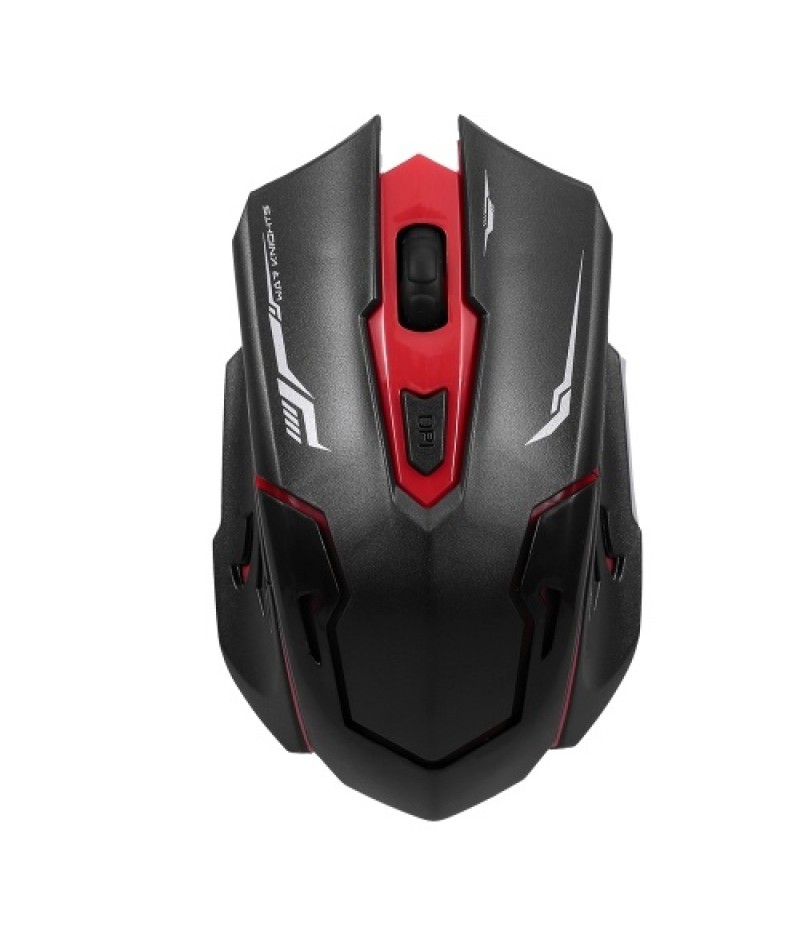 2.4G Wireless Keyboard and Optical Mouse Combo Suspended Keycap Adjustable Holder 3D Mouse for Office Work Game(Black)