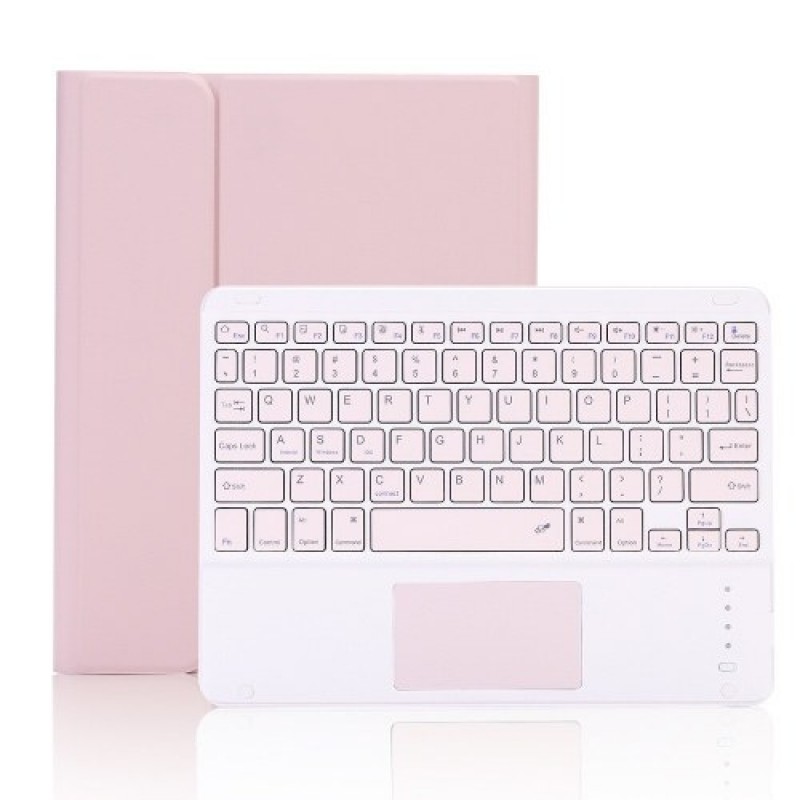 Keyboard Protective Case with Detachable BT3.0 Keyboard Touchpad/Pen Slot Compatible with iPad Pro 11(2018/2020) Pink