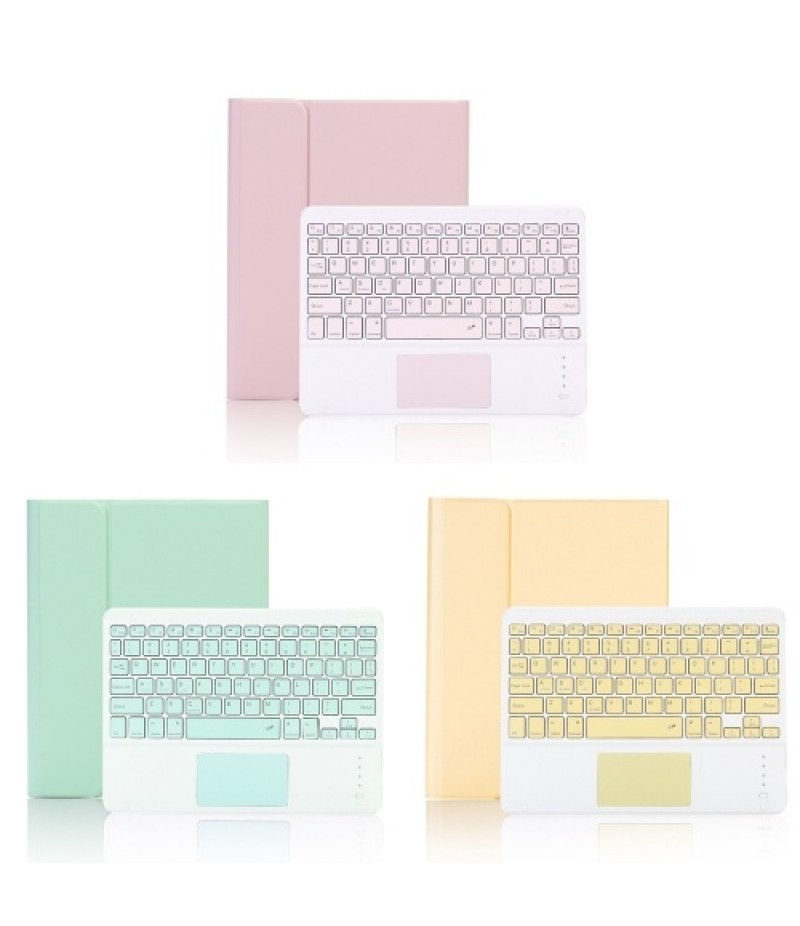 Keyboard Protective Case with Detachable BT3.0 Keyboard Touchpad/Pen Slot Compatible with iPad Pro 11(2018/2020) Pink