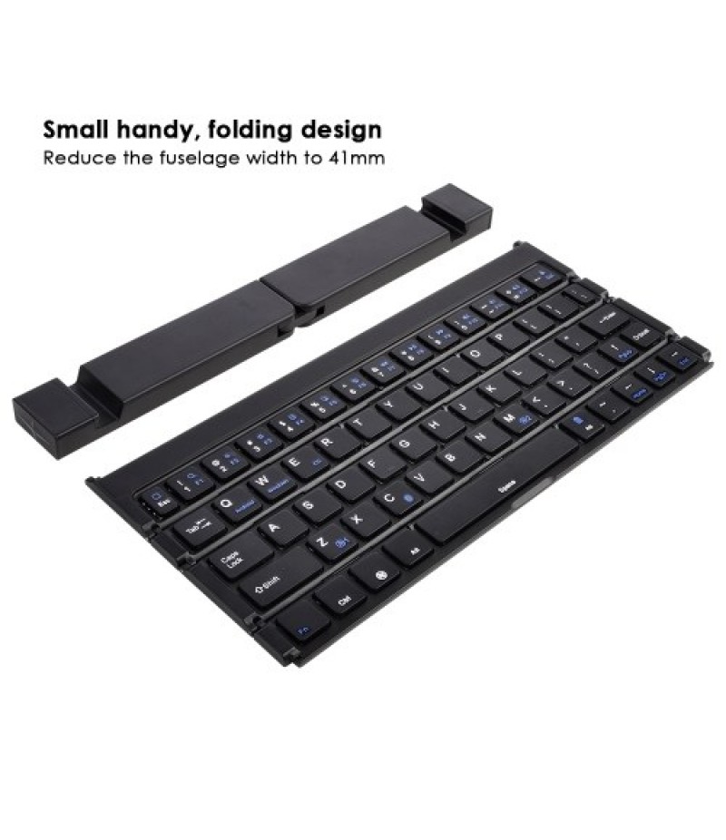 BK808 Mini Portable Wireless Folding Keyboard Dual Channel Foldable Keyboard