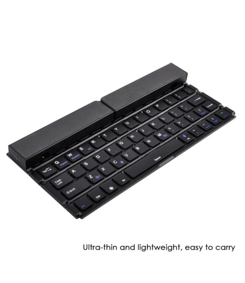 BK808 Mini Portable Wireless Folding Keyboard Dual Channel Foldable Keyboard