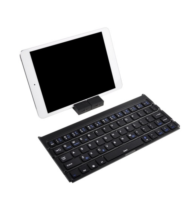 BK808 Mini Portable Wireless Folding Keyboard Dual Channel Foldable Keyboard