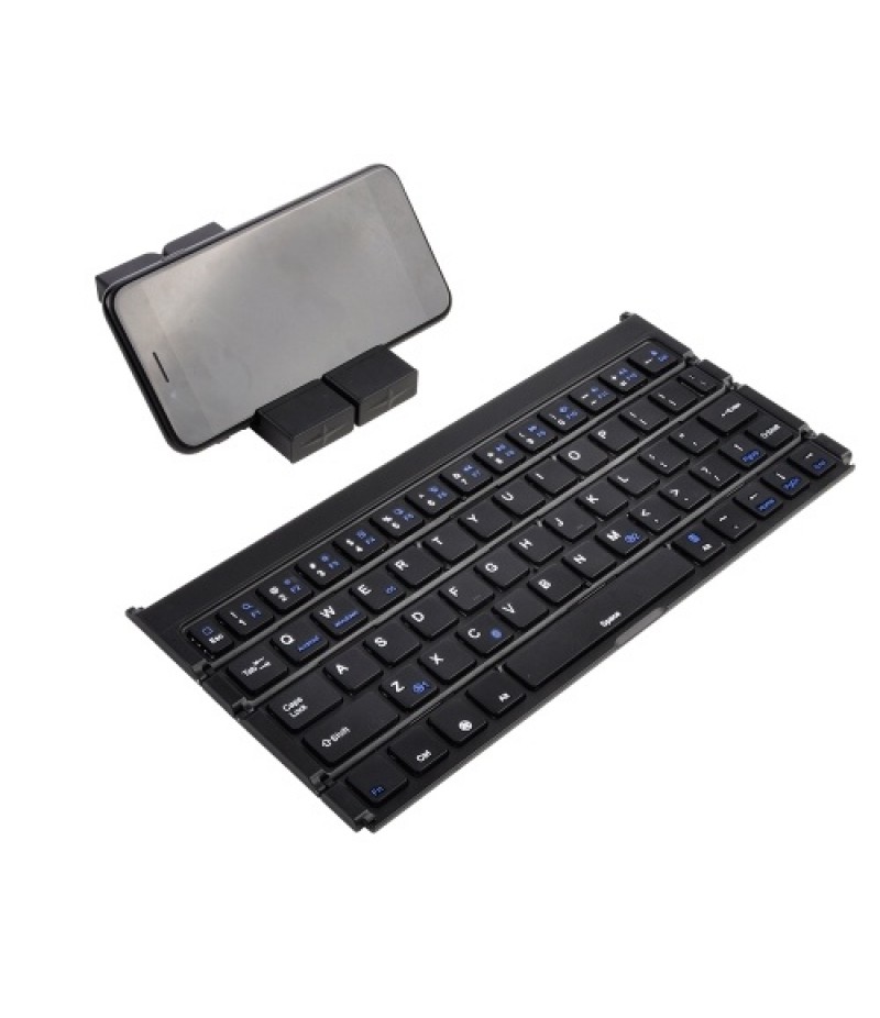 BK808 Mini Portable Wireless Folding Keyboard Dual Channel Foldable Keyboard