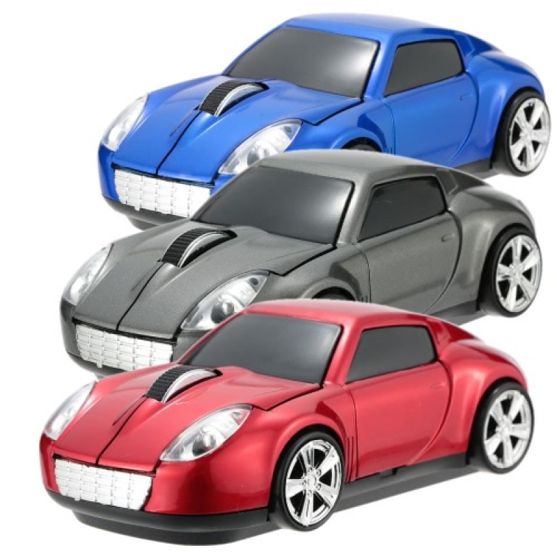2.4GHz Wireless Racing Car Shaped Optical USB Mouse/Mice 3D 3 Buttons 1000 DPI/CPI for PC Laptop Desktop