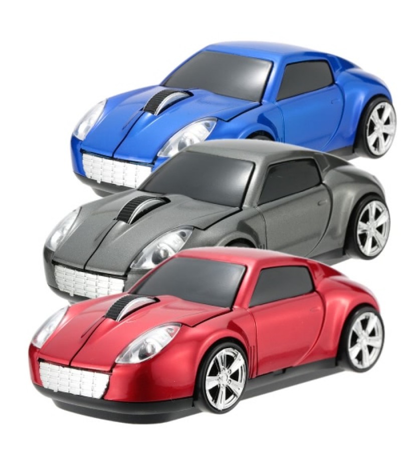 2.4GHz Wireless Racing Car Shaped Optical USB Mouse/Mice 3D 3 Buttons 1000 DPI/CPI for PC Laptop Desktop
