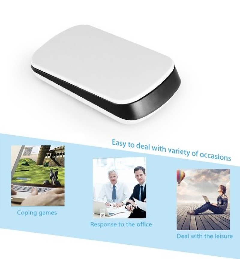 2.4G Wireless Mouse Wireless Full Touch Optical Mouse Creative mouse White