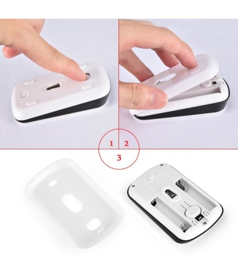 2.4G Wireless Mouse Wireless Full Touch Optical Mouse Creative mouse White