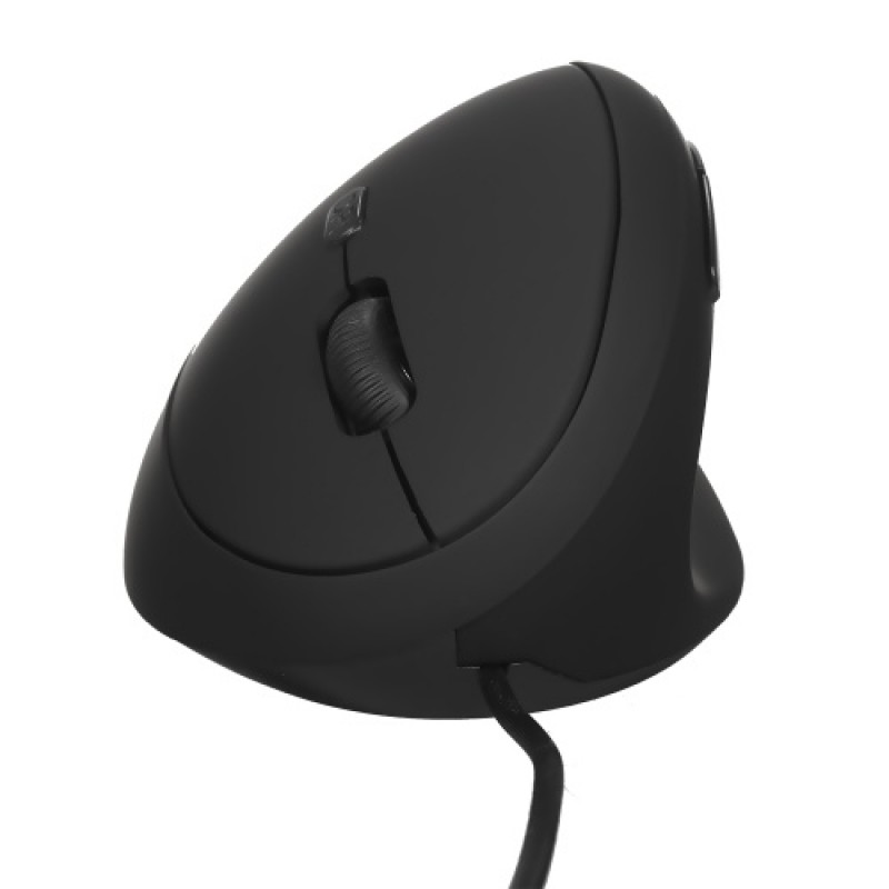 Wired Optical Mouse Vertical Mouse USB Wired Office Mouse 6 Keys Ergonomic Mice with 3 Adjustable DPI for PC Laptop Black