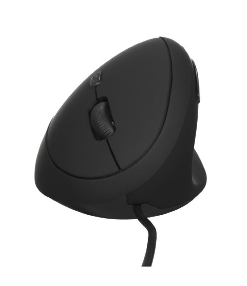 Wired Optical Mouse Vertical Mouse USB Wired Office Mouse 6 Keys Ergonomic Mice with 3 Adjustable DPI for PC Laptop Black