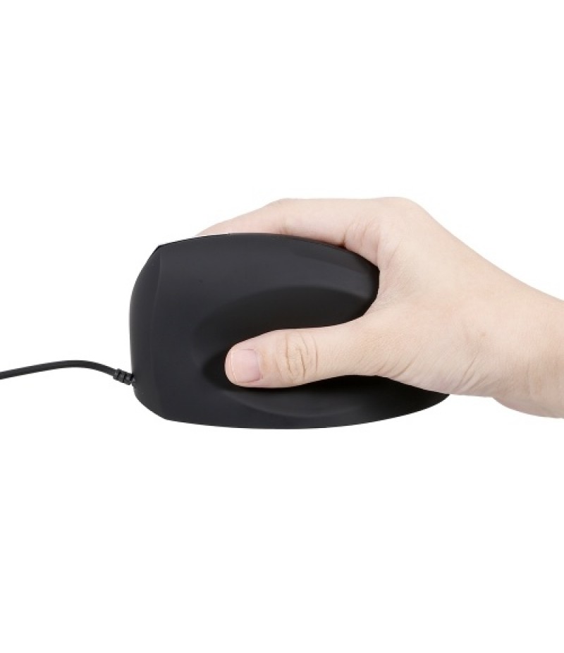 Vertical Wired Mouse Ergonomic Optical 3 Key Gaming Office Mouse for PC /Laptop Black
