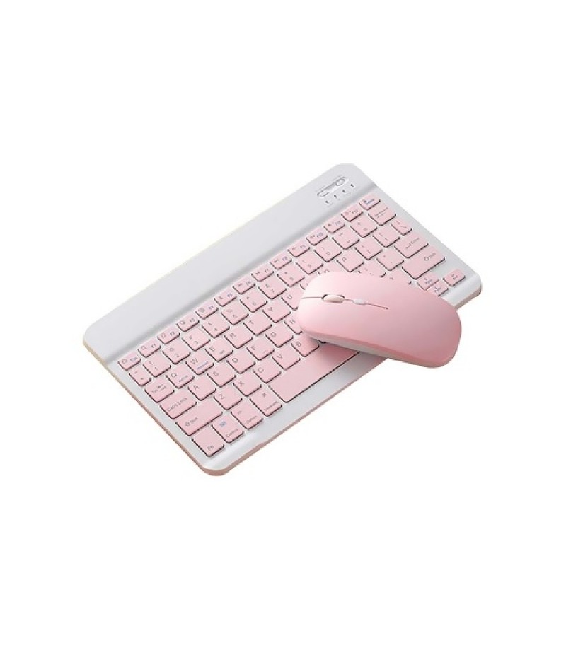 SK-030 10-inch BT Keyboard and Mouse Set 78 Key Mini Keyboard 2.4G 3-level DPI Adjustable BT Mouse for Android/IOS/Windows Yello