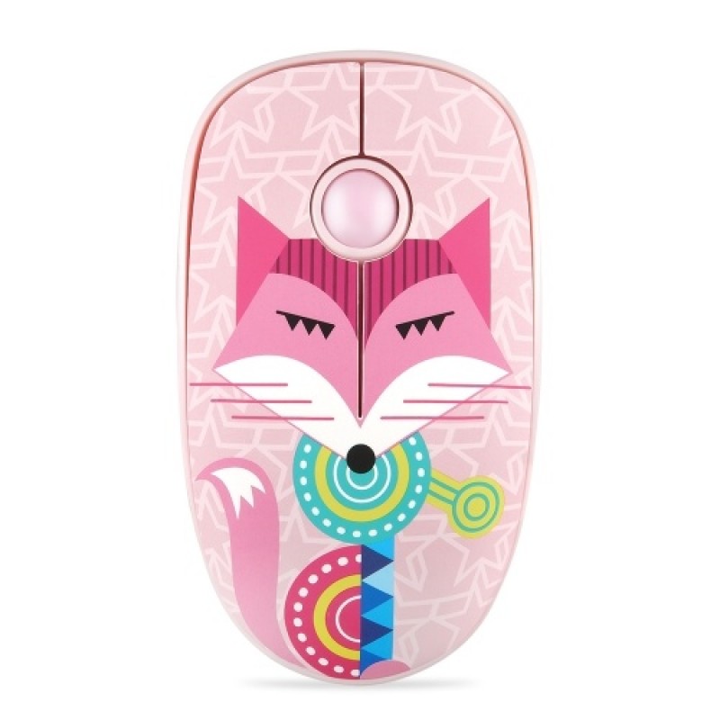 FD V8H 2.4G Wireless Mute Mouse Plug &amp; Play Slim Mice Optical Tracking Power Saving Smooth Scroll Wheel for Laptop PC (Fox)
