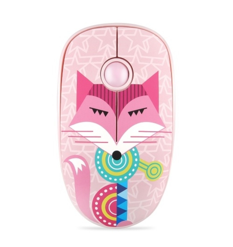 FD V8H 2.4G Wireless Mute Mouse Plug &amp; Play Slim Mice Optical Tracking Power Saving Smooth Scroll Wheel for Laptop PC (Fox)